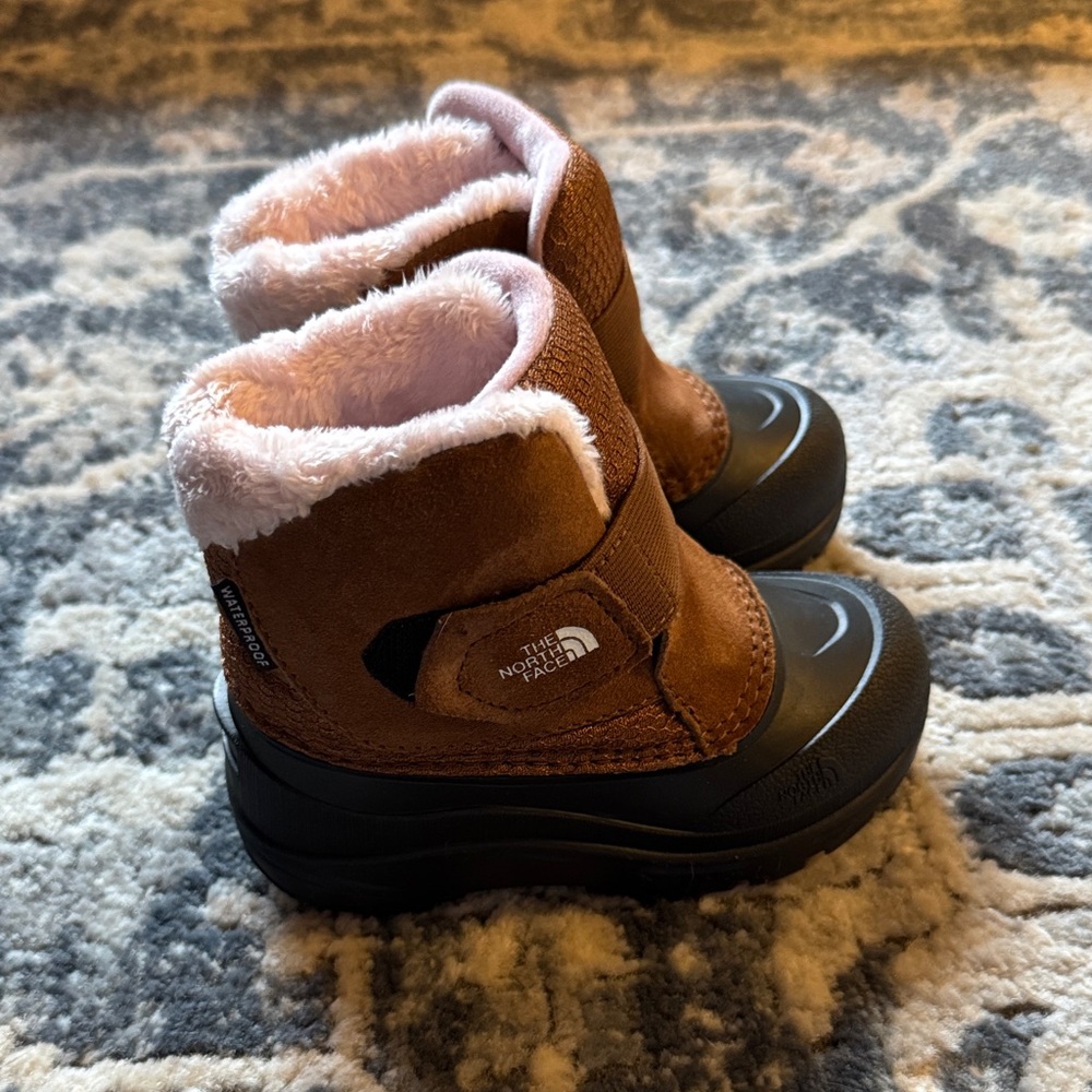 The North Face Kids Brown and Black Snow Boots